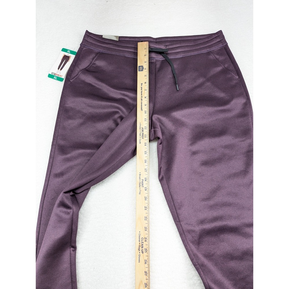 WOMEN 32 Degrees Heat Tech H Purple‎ Fleece Jogger Pants XL - Picture 3 of 11